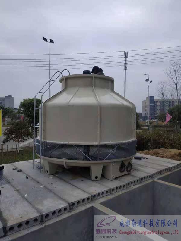 四川东博轨道科技有限公司150T冷却塔安装现场